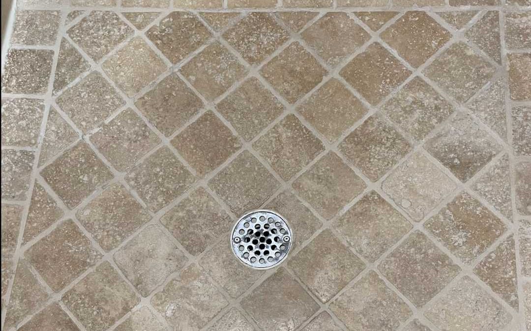 Travertine Tile Grout Refinishing & Restoration Michigan