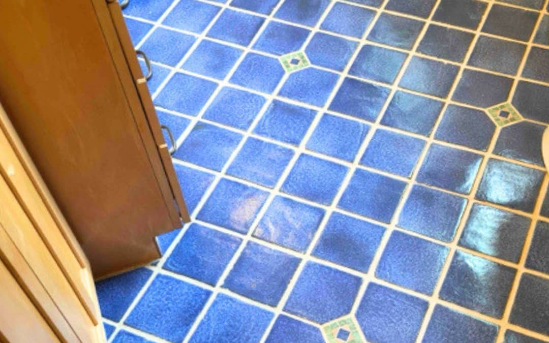 Pewabic tile floor cleaning professional